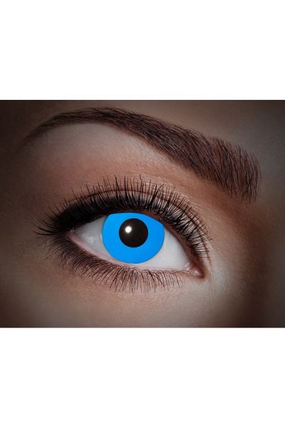 Glowing Uv Flash Blue Fun Lenses