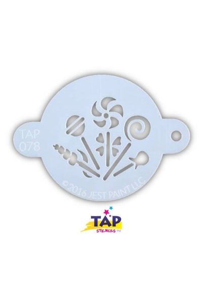 Tap Facepaint Stencil Candy Party