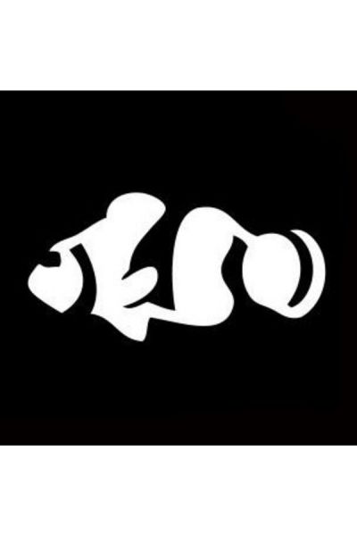 Glittertattoo Sjabloon Clownfish (5 pack)