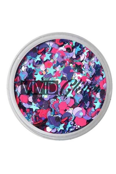 Vivid Chunky Glitter Blazin Unicorn