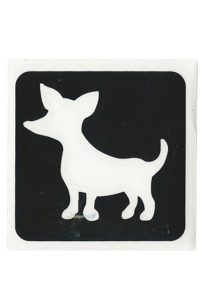Glitter Stencil Chihuahua (5 pack)