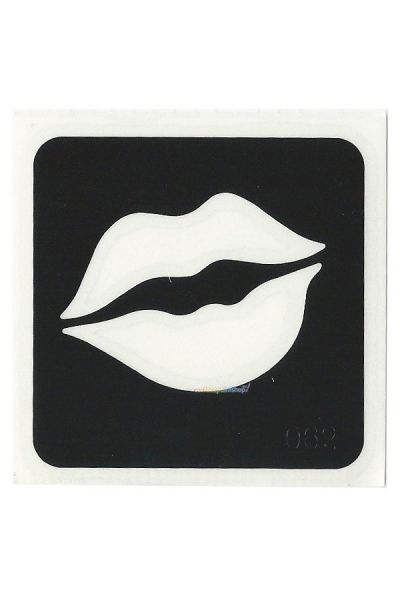 Glittertattoo Stencil Sexy Lips (5 pack)