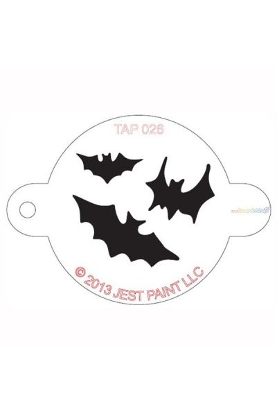 Tap Facepaint Stencil Bats