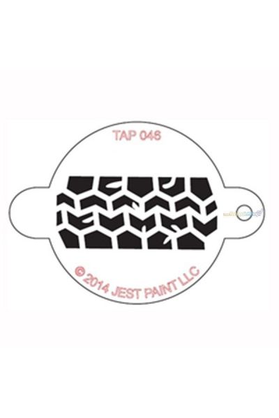 Tap Face Painting Stencil Tire track