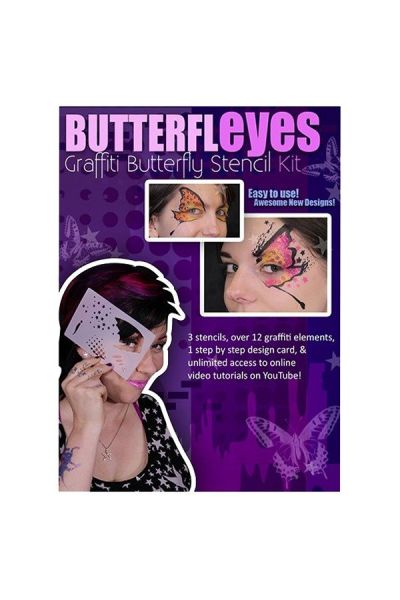 Lea Selley Graffiti Butterfly Stencil Kit