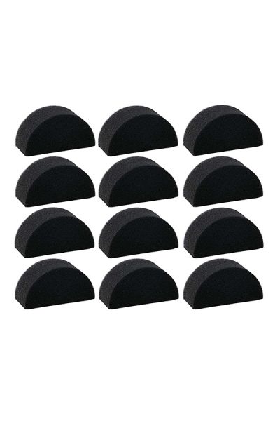 Facepaint Sponges Pre Cut Black 12Pcs