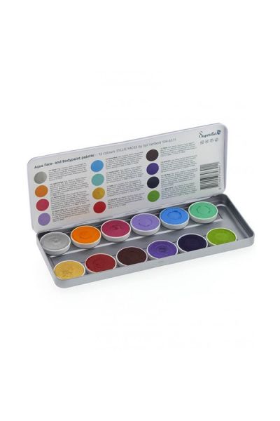 Superstar Aqua Face & Bodypaint Palette By Syl Verberk