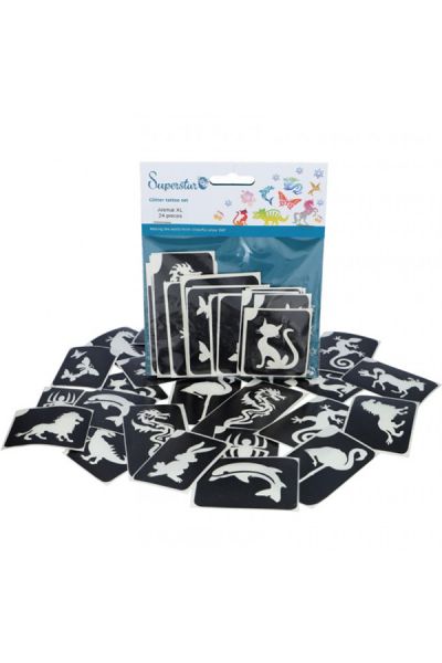 Superstar Animal Glitter Tattooset Xl
