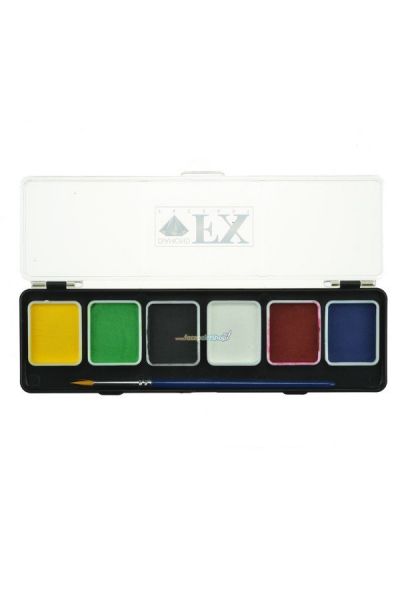 Diamond FX Face Painting Palette 6 Colour UV Neon Face Paint | Dublin Body  Paint