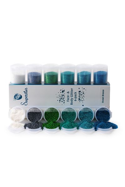 Ocean Breeze Fine Glitter Mix 6-pack 90 ml