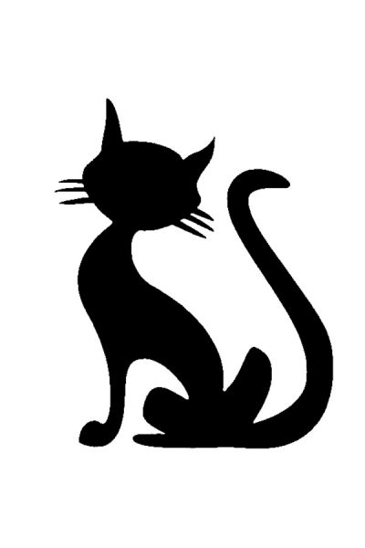 Glitter Tattoo Stencil Kat
