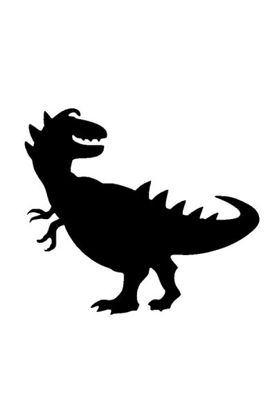 Glitter Tattoo Stencil Dinosaur