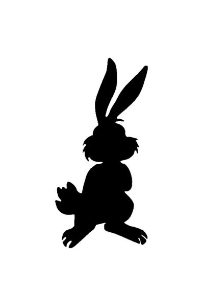 Glitter Tattoo Stencil Rabbit