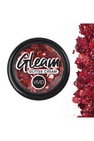 Vivid Chunky Glitter Cream Cardinal 7,5gr