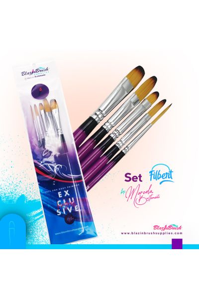 Marcela Bustamante Blazin Brush Filbert Set