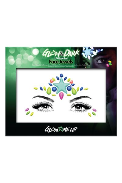 Face Jewels Glow In The Dark Star