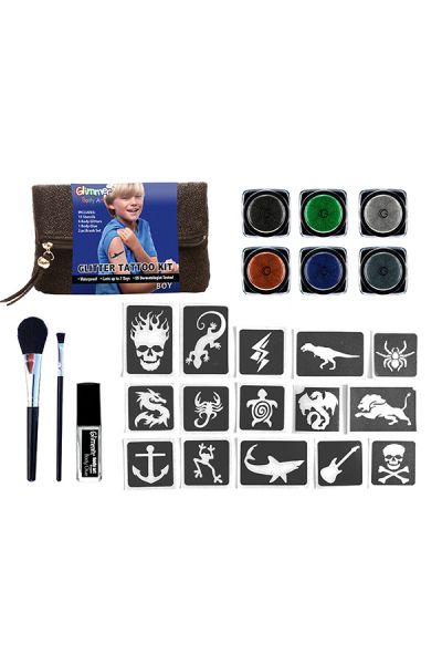 Glimmer Glitter Tattoo Kit Boys