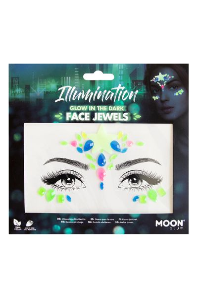 Face Jewels Glow In The Dark Illumination