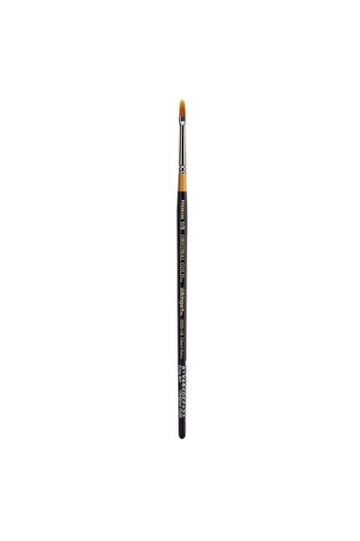 Black/Silver/Orange 18/0 KINGART 6000-18/0 TAKLON Round Paint Brush 