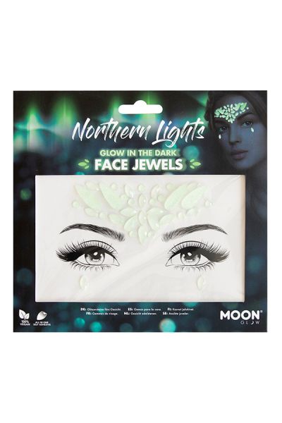 Face Jewels Glow In The Dark Northern Lights