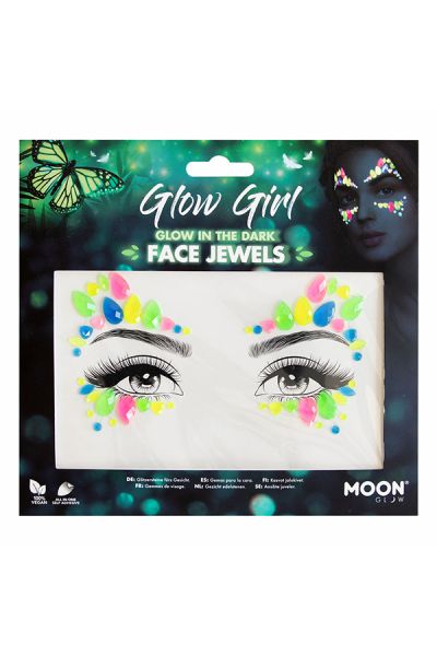 Face Jewels Glow In The Dark Glow Girl