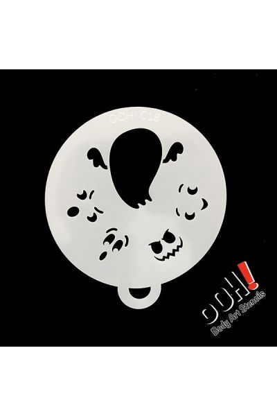 oOh Body Art Ghost Stencil C18