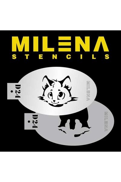 MILENA STENCILS  Face Painting Stencils - (Spotted Cub Set) D29