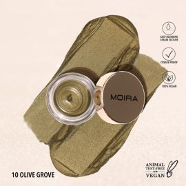 Moira Everlust shimmer cream shadow -Olive grove 10