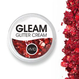 Vivid Gleam Chunky Glitter Cream- Cardinal