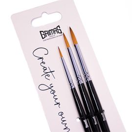 Grimas Face Paint Brush Set Round