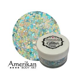 Amerikan Body Art Glitter Creme 15gr Pisces glitter creme for face and body