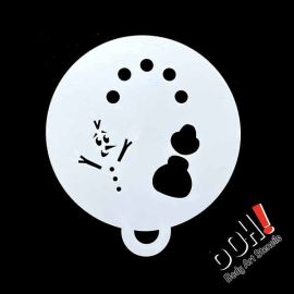 Magic Snowman Flip Face Paint Stencil