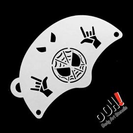 oOH Spider Hero Face Paint Stencil

OOh Facepainting stencils are designed to be symmetrical so you can just turn and rotate the stencils to go right around the face. 