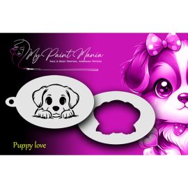 Facepainting Stencil Puppy Love