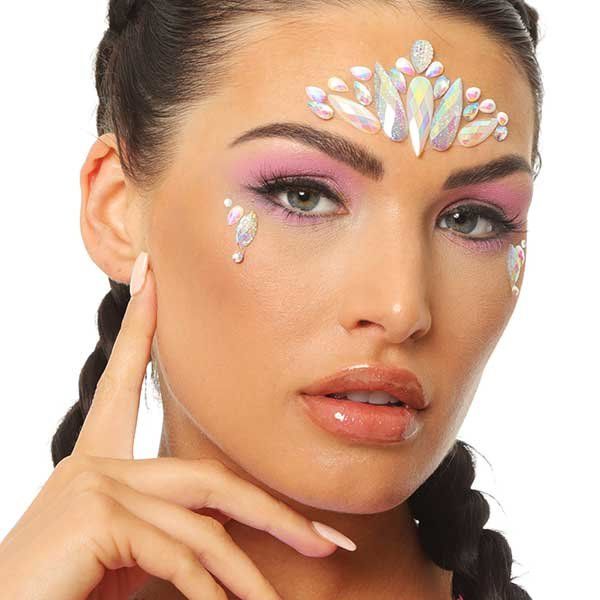 Unicorn face gems top