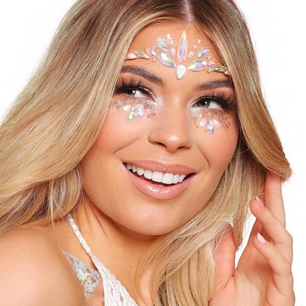 Jewels on face top