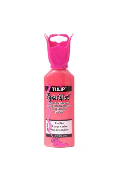 Metallic Red Hot Tulip Dimensional Glitter 37ml