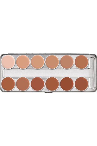 Kryolan Supracolor Palette 12 Colors 1w-12w