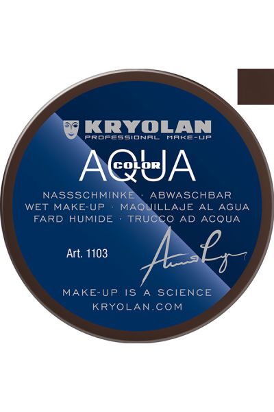 Kryolan Aquacolor Zwarte Pieten Schmink 101 55ml