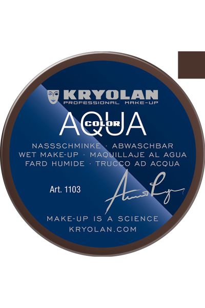 Kryolan Aquacolor Zwarte Pieten Schmink 103 55ml