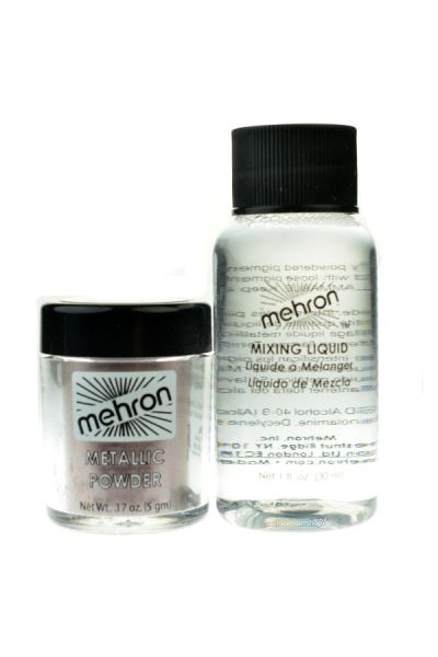 Mehron Metallic Powder Lavender With Mixing Liquid
