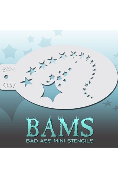 Bad Ass Bams FacePaint Stencil 1037