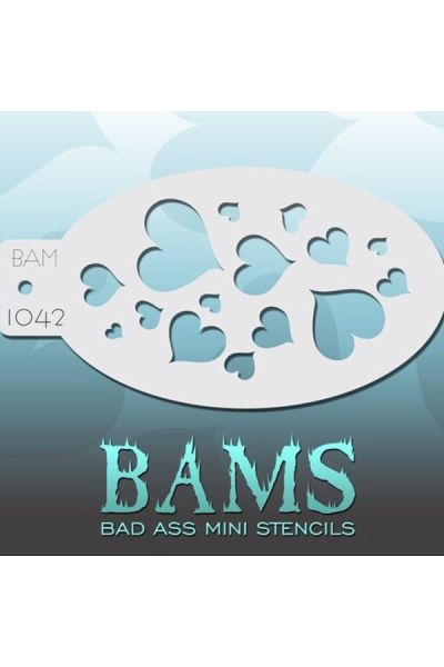 Bad Ass Bams FacePaint Stencil 1042