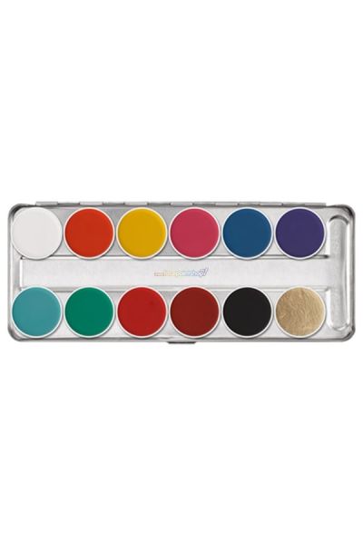 Kryolan Aquacolor FP Palette 12 colors
