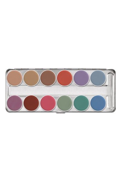 Kryolan Aquacolor P Palette 12 colors