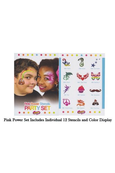Sillyfarm Party Pink Power Stencil Set