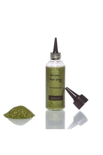 Glimmer Body Glitter Refill- Lime Green