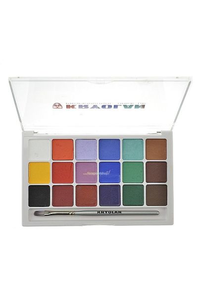 Kryolan Aquacolor Basispalet 18 Colors