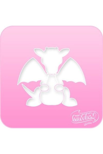 Facepaint Stencil Sillyfarm Baby Dragon