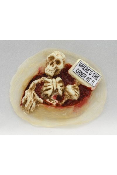 Woochie Skull Holding Sign